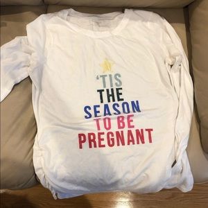 “‘Tis The Season To Be Pregnant” maternity Shirt